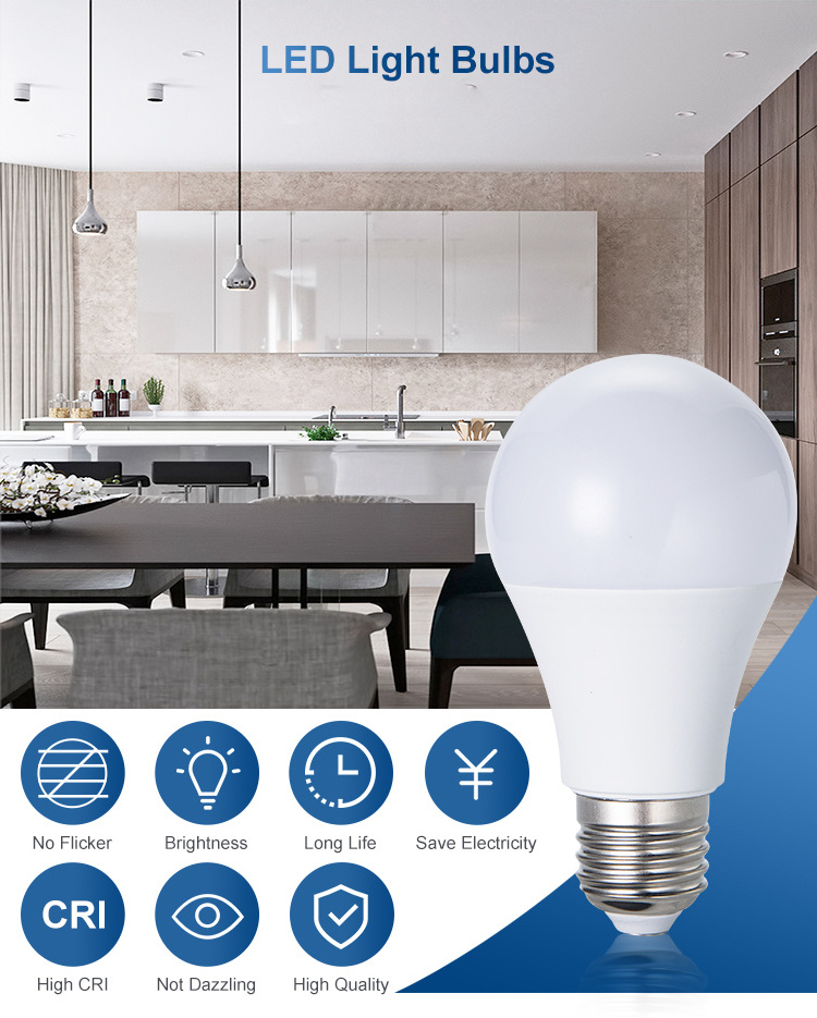 Free samples led bulb raw material 7W 9W 10W 12W 15W 17W A60 skd/ckd led bulb lighting lamp