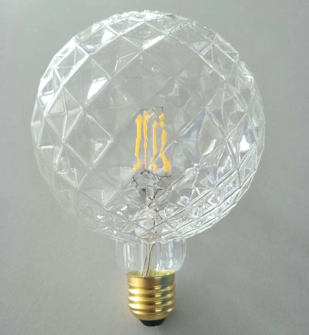 led filament bulb 4W G80 G95 3000K 4000K 5000K 6500K flicker free Special Pineapple shape Amber custom filament bulb