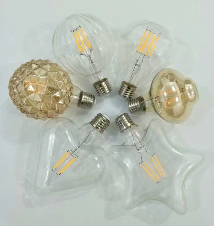 led filament bulb 4W G80 G95 3000K 4000K 5000K 6500K flicker free Special Pineapple shape Amber custom filament bulb