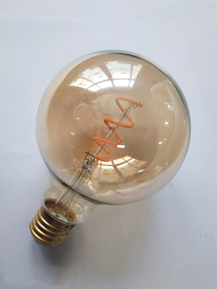 2200K 3000K 100LM/W 4W 6W 8W 12W G95 Globe Amber Clear Milky Frosted Glass LED Light Bulb, Filament LED Bulb