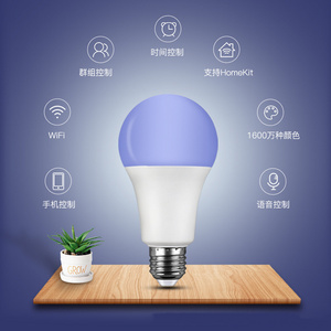 Multicolor RGB A60 7W 9W E27 Dimmable LED Smart Bulbs Alexa LED Wifi Bombilla Inteligente