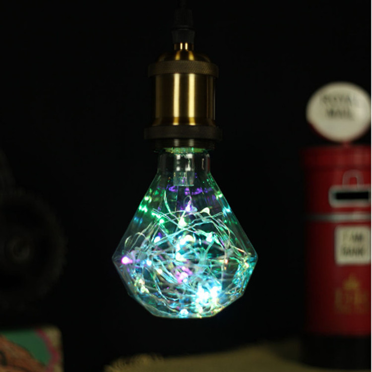 Copper Wire bulb LED lightbulb christmas tree decoration bulk outdoor christmas lights edison bulb filament