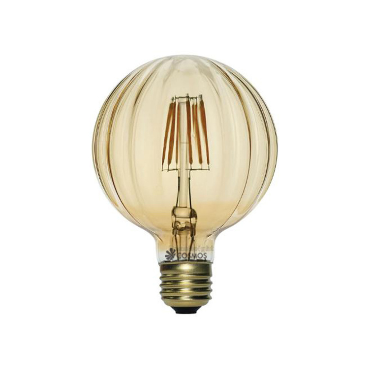 pumpkin special shape clear glass 4W G95 edison light bulb vintage, filament led bulb