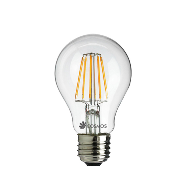 Warm white Edison bulb lights led filament bulb A60 4W 6W 8W led light led bulb for Outdoor String Lights