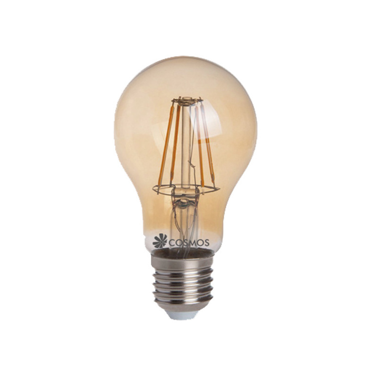 Warm white Edison bulb lights led filament bulb A60 4W 6W 8W led light led bulb for Outdoor String Lights