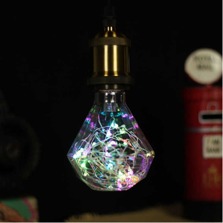 Copper Wire bulb LED lightbulb christmas tree decoration bulk outdoor christmas lights edison bulb filament