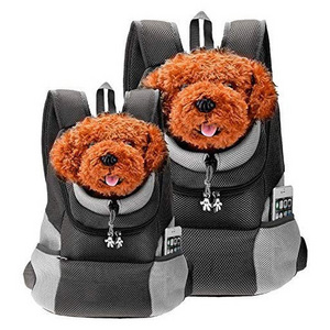 Travel Front Pack Breathable Pet Dog Carrier Backpacks for Small Medium Dogs Cats Rabbits