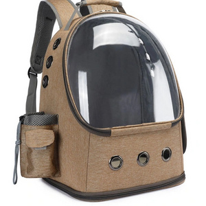 All Season Astronaut Pet Carrier Space Capsule Transparent Backpack Oxford Mochila Cat and Puppy Backpack for Outdoor Travelling