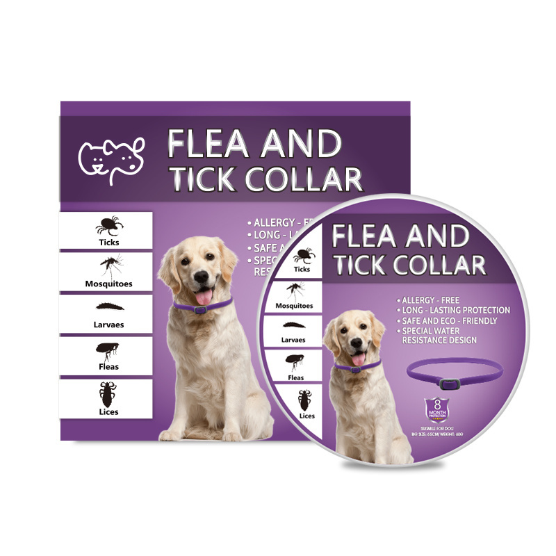 Tick and Flea Control for  8 Month Dogs Safe Allergy Free Waterproof  Flea and Tick Collar For Large Dogs