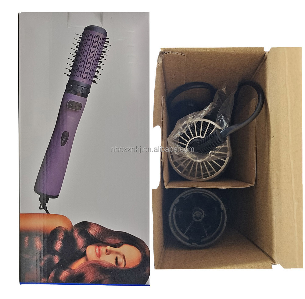 3 in 1 Round Rotating Volumizer Styler Rotating Hair Brush Automatic Rotating Styler Ionic Hair Brush hot air Dryer