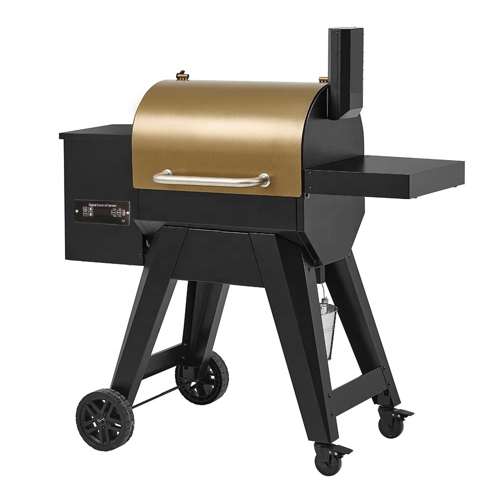 New Model Wood pellet smoker bbq grill with WIFI controller barbecue master with Folding