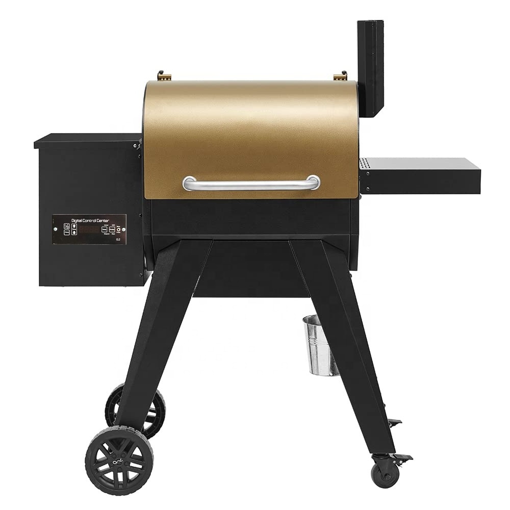 New Model Wood pellet smoker bbq grill with WIFI controller barbecue master with Folding