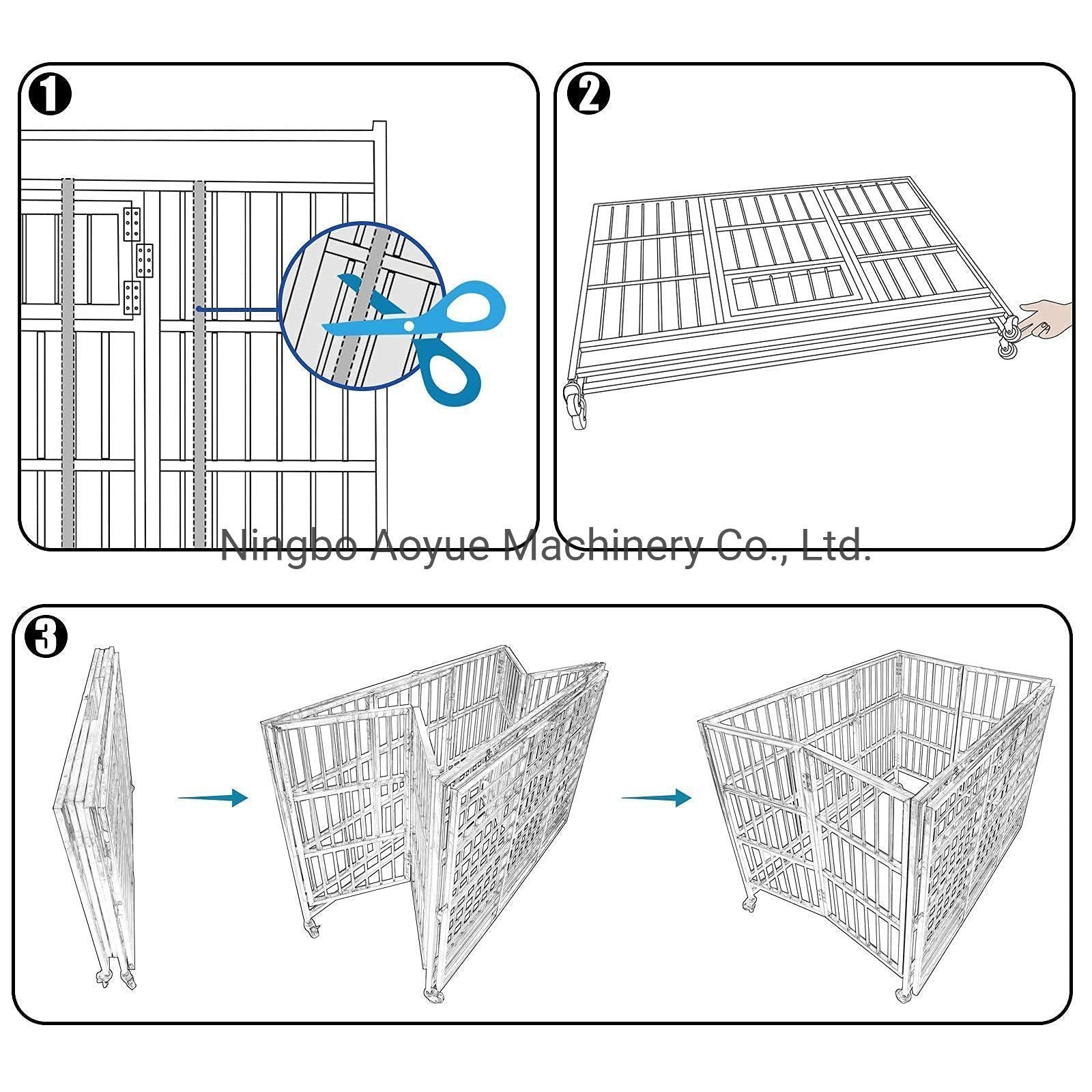 Wholesale 37 Heavy Duty Stainless Steel Dog Cage Kennel Crate and Playpen for Training Large Dog Indoor Outdoor with Double Doo