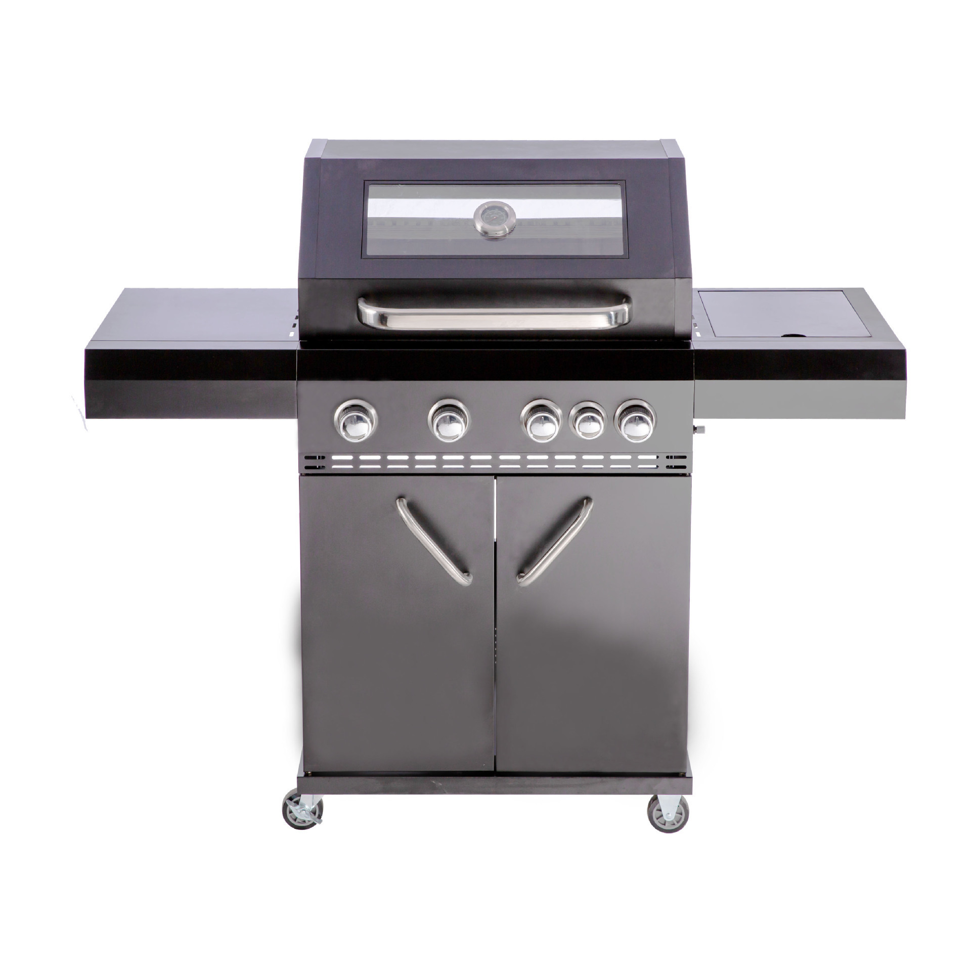 Highly Appreciated Professional Outdoor Stainless Steel CRS With Black Powder Coated Gas BBQ Grill