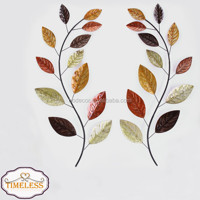 Factory New Design Tree Leaf Metal Wall Art Wall Decoration