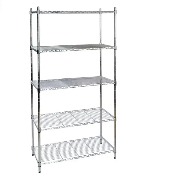 5 Tier KB Metal Wire Mesh Shelving Storage Rack