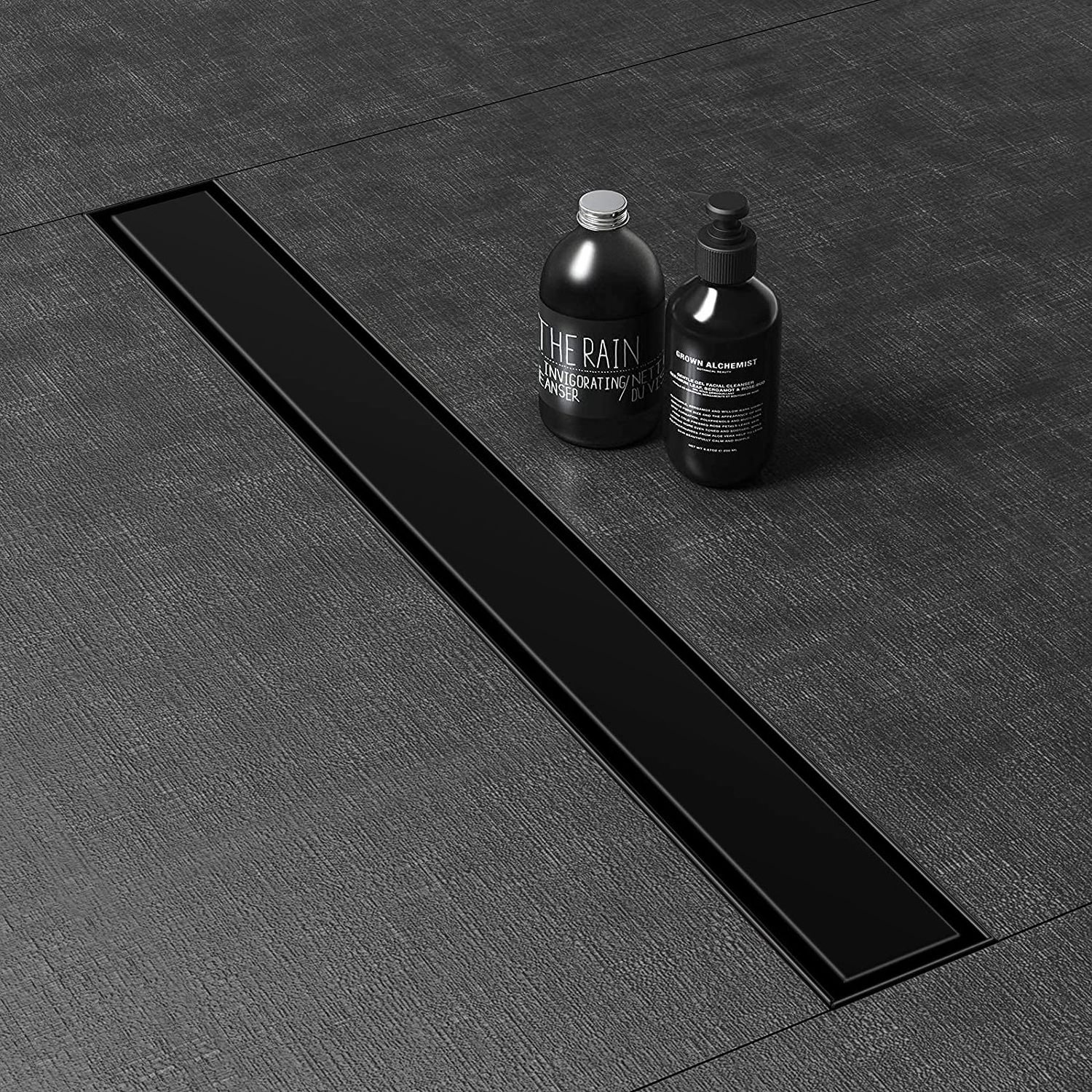 Custom 304 Stainless Steel lineal shower drain 7*60/70/80/90/1200CM lineal black floor drain