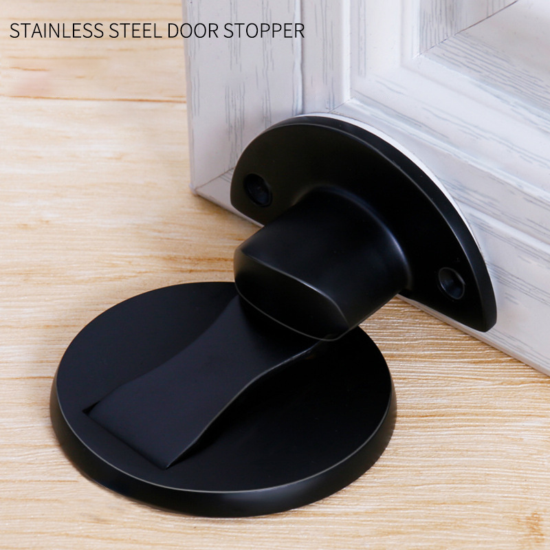 Magnetic Door Stop Floor Magnetic Door Stopper Adhesive Invisible Heavy Duty Silver Magnetic Door Holder Catch Magnetic Doorstop