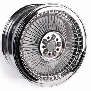 18 20 22 Inch Car Spoke Wheel Chrome Titanium Gold Aluminum Rims Steel Spoked Forged Aluminum Car Wheels