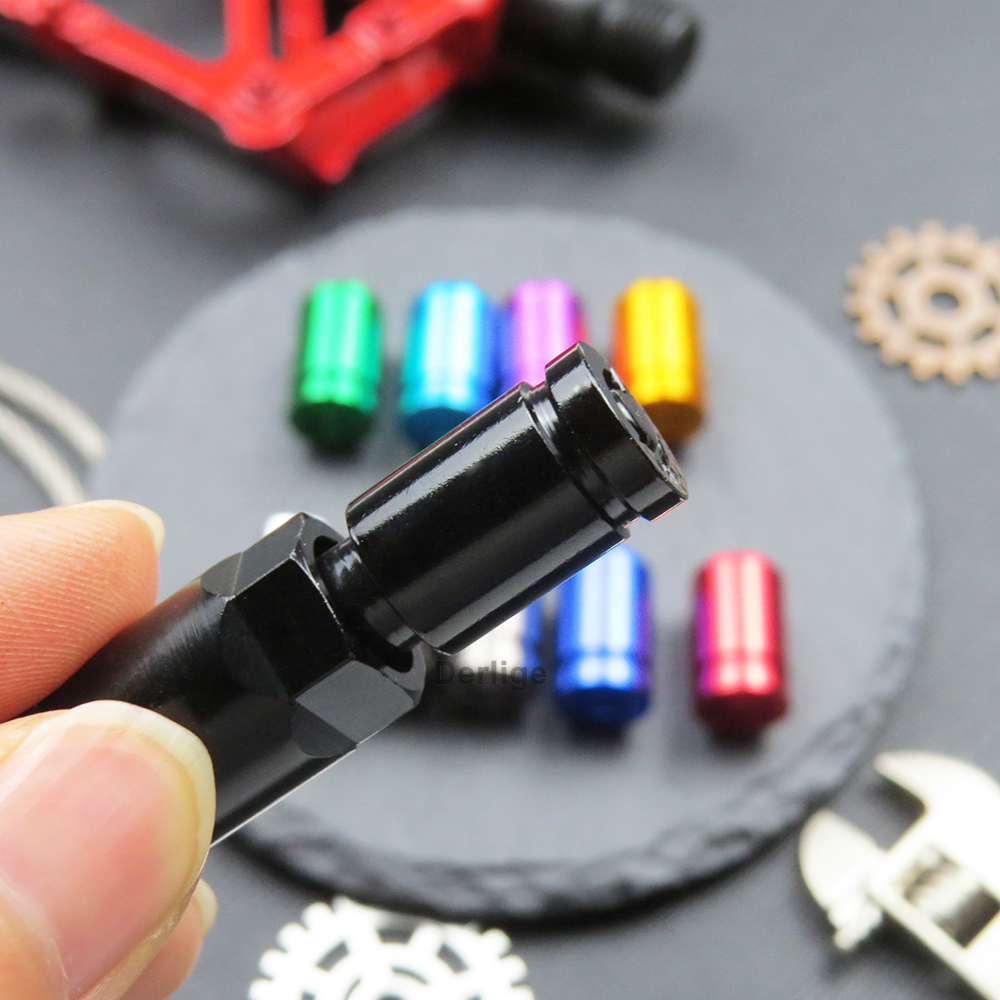 Colorful metal bullet casing wheel dust covers Black Bullet Tire Valve stem Cap