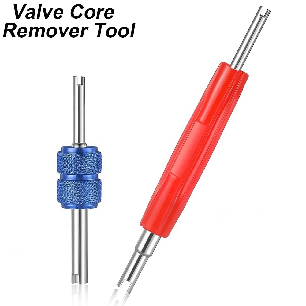 2 in 1 Tire valve core remover installer tool 2-way tyre repair tools universal Schrader valve core and large bore valve cores