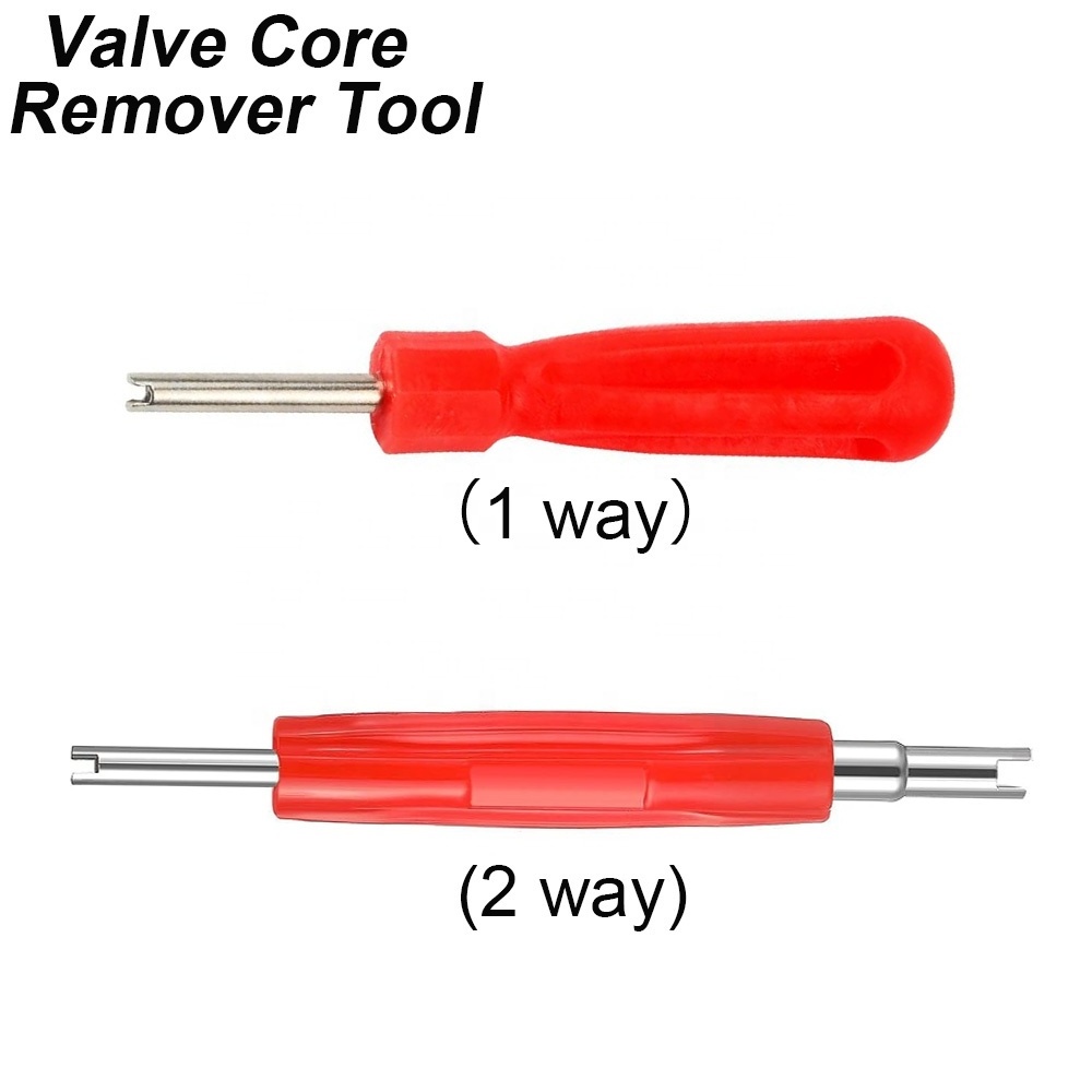 2 in 1 Tire valve core remover installer tool 2-way tyre repair tools universal Schrader valve core and large bore valve cores