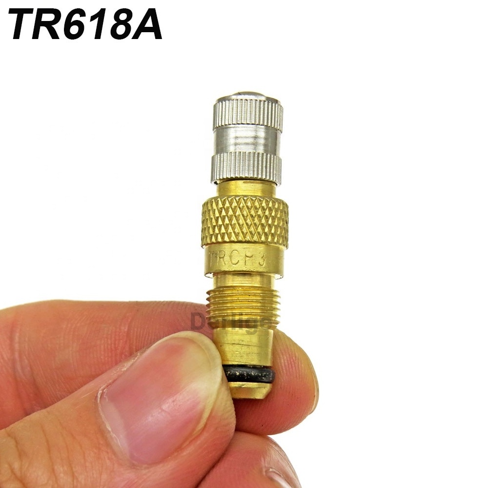 TR618A air liquid fast flow valve stem for tractors, graders, loaders, Industrial agricultural tubeless tyre tire valves