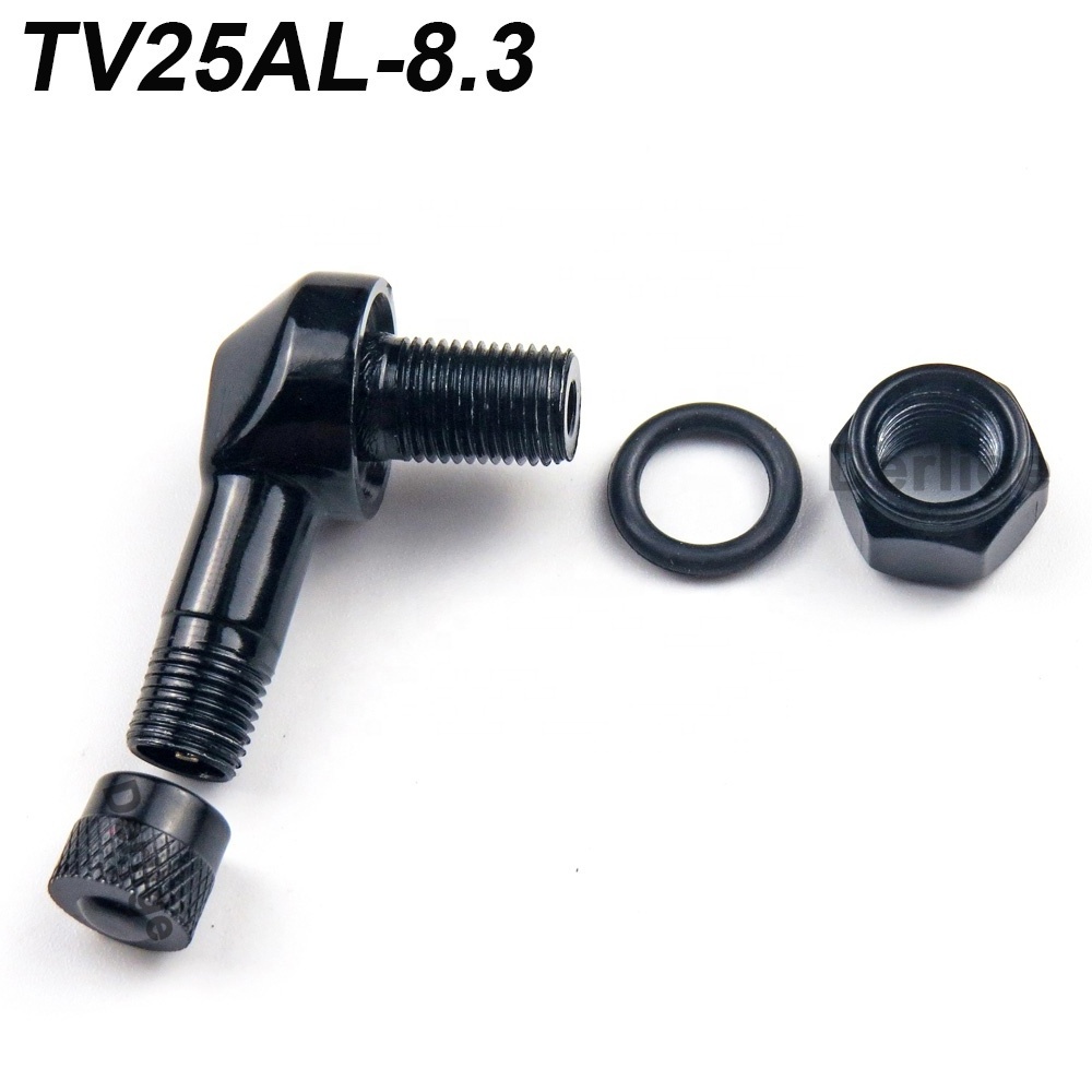 Tubeless tire valve stem 8.3mm aluminum alloy 90 degree right angle valve stem 8mm for motorcycle