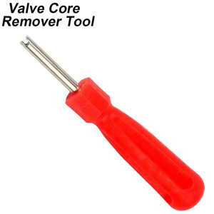 Tire Valve Core Removal Tool Plastic Red Color Single Head Tyre Repair Tools Universal Schrader Valve Core Wrench