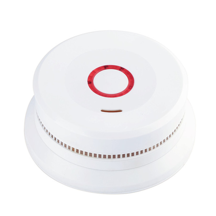 EN14604  hot sale cigarette wired interlinked standalone smoke detector with 220V AC