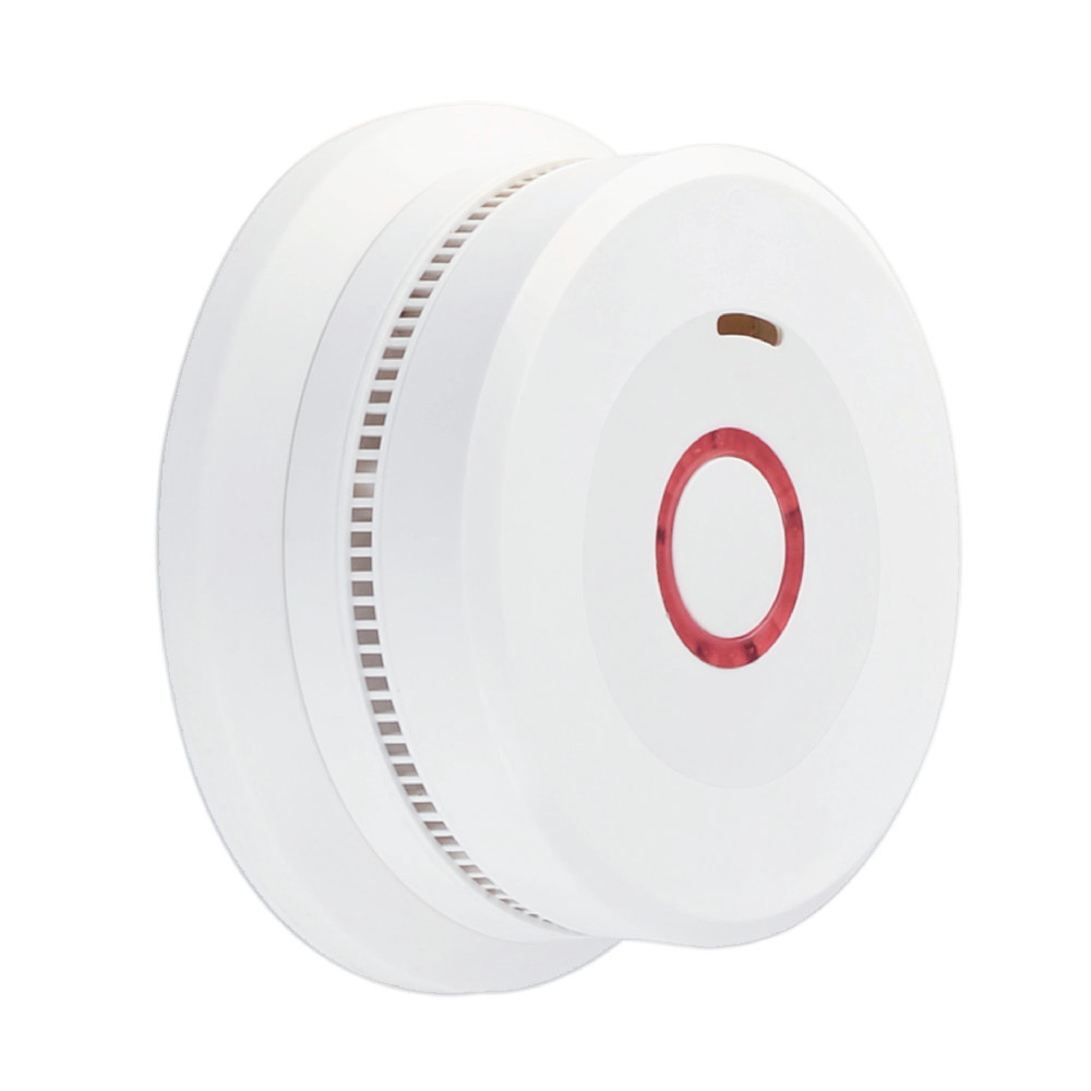 EN14604  hot sale cigarette wired interlinked standalone smoke detector with 220V AC