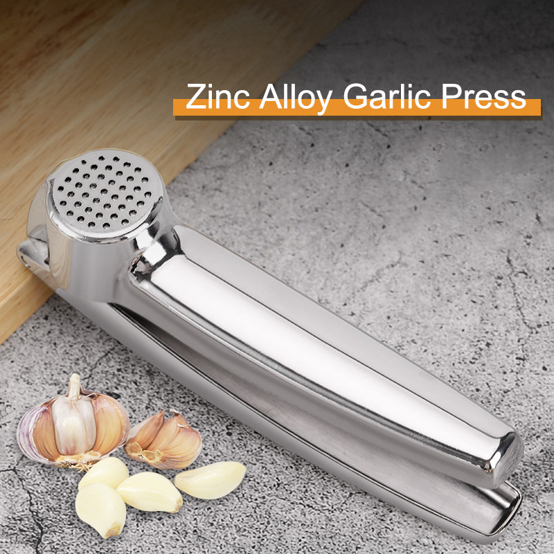 HOT Sell Heavy Duty Garlic Mincer Ginger Smasher Zinc Alloy Manual Tool Easy for Squeeze Kitchen Premium Crusher Garlic Press