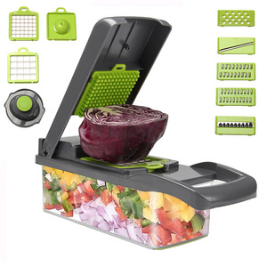 Best Sell  12 in 1 13 in 1 15 in 1 Multifunctional Onion Veggie Cutter Fruits Slicer Food Salad Manual Vegetable Chopper