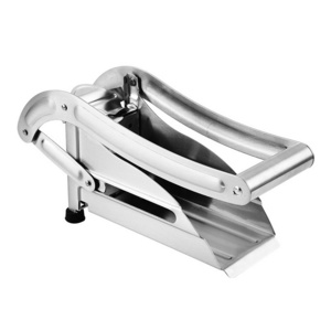 Potato Slicer Stainless Steel Manual Thick French Fries Cucumber Cutter Burger Shop Press Potato Slicer