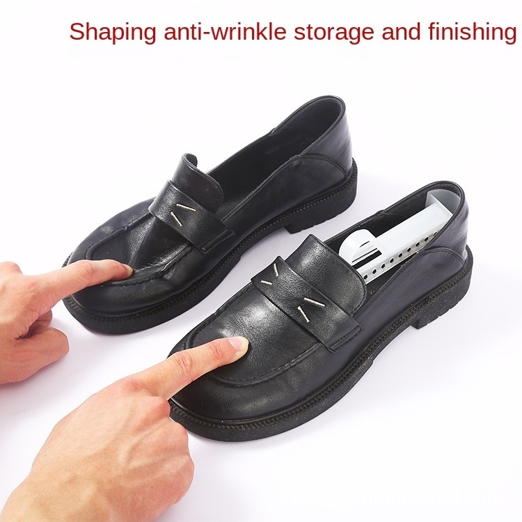 Men's and Women's Black Adjustable Anti Wrinkle Plastic Shoe Stretcher Leather and Sports Shaping Shoe Stretcher