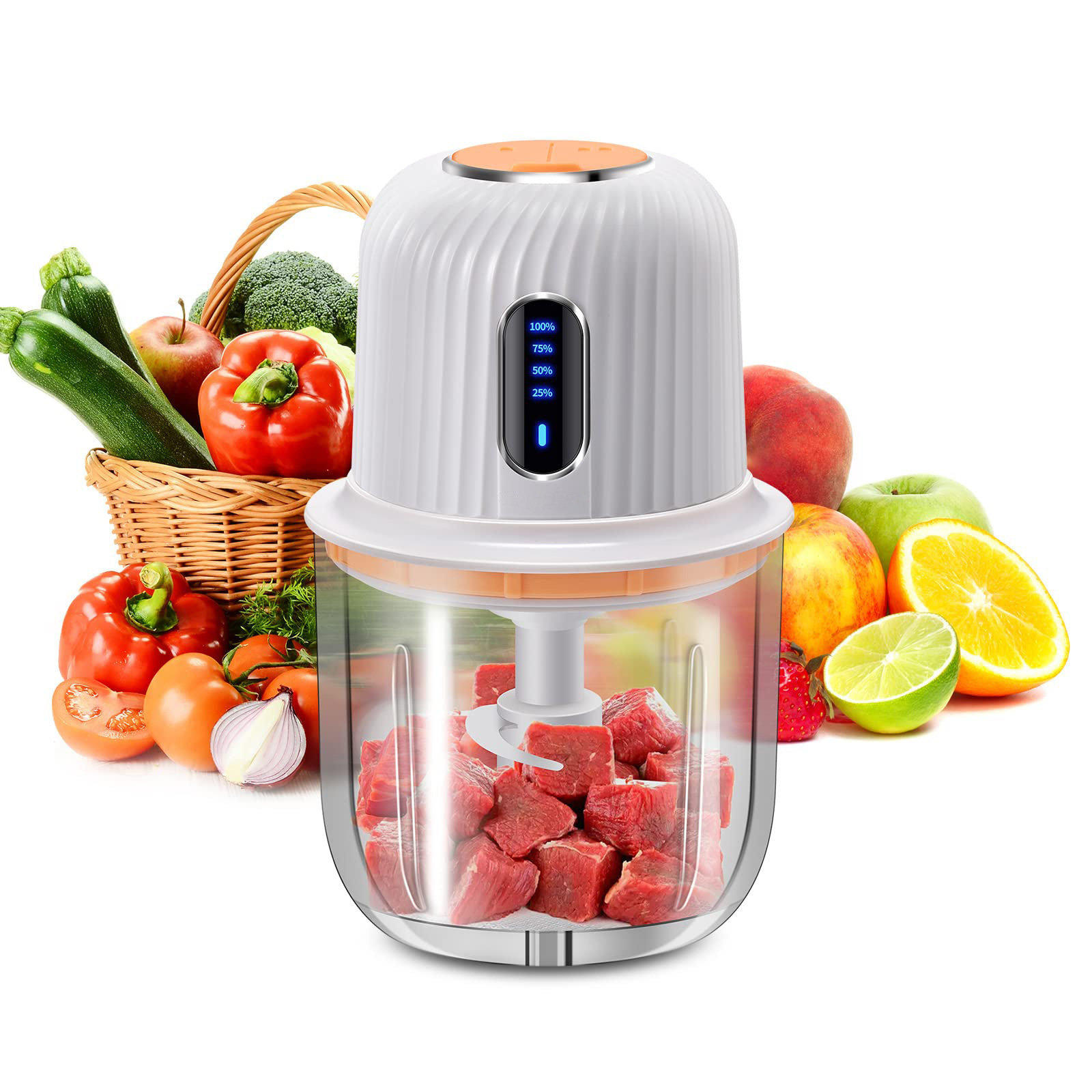 Meat Grinder Home Wireless Auxiliary Food Electric Small Cooking Machine Ground Vegetables Ground Meat Blender