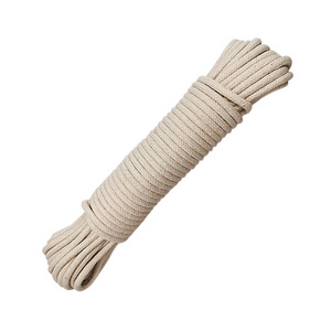 Custom 10m/5.5mm Drying Clothes Lines Craft Clothesline Hanging Macrame Cord Natural Cotton Braided Rope