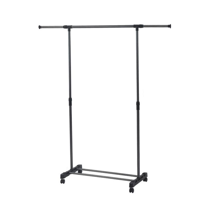 Detachable Pole Adjustable Shoes Rack  Coat Clothes Hanger Stand Indoor Floor Clothes Drying Rack Standing Laundry Hanger