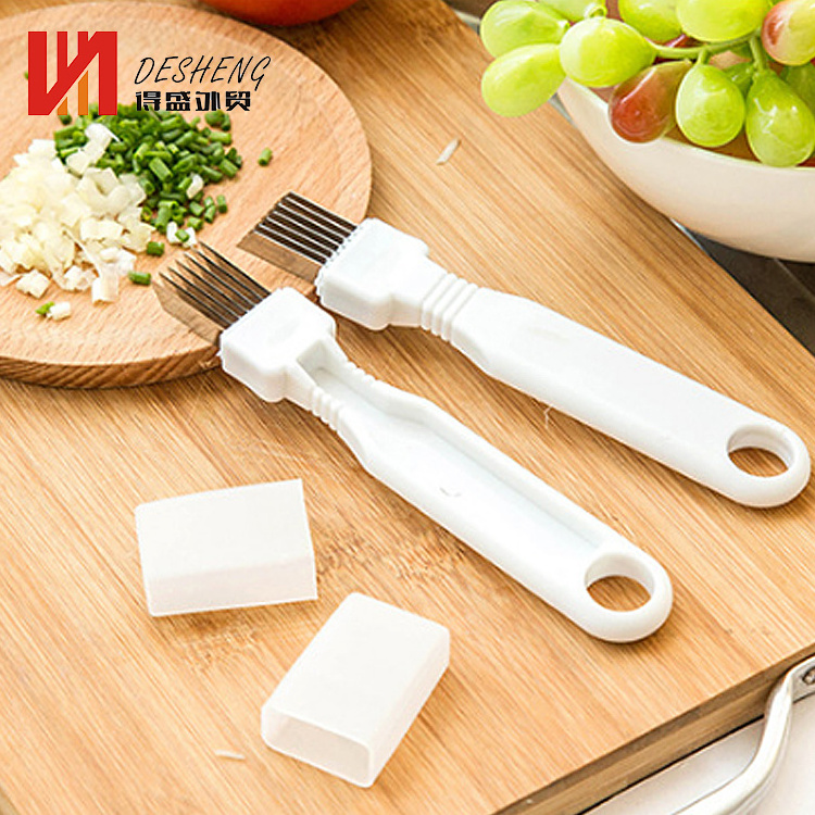 Stainless Steel Multi-function Vegetable Garlic Cutter Shallot Onion Cutter Shred Silk the Knifes  chopped onion  slicer