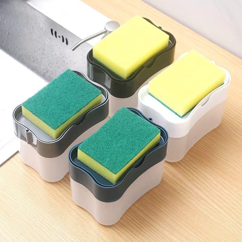 Kitchen brush Dishwashing liquid pressing box automatic dispenser press type liquid box dishwashing brush soap liquid box