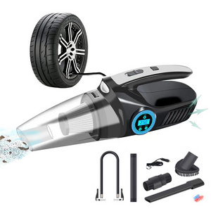 2 In 1 12V Powerful Car Vacuum Cleaner Wet And Dry Whit Air Compressor Inflator Pump digital tire pressure Car Vacuum Cleaner