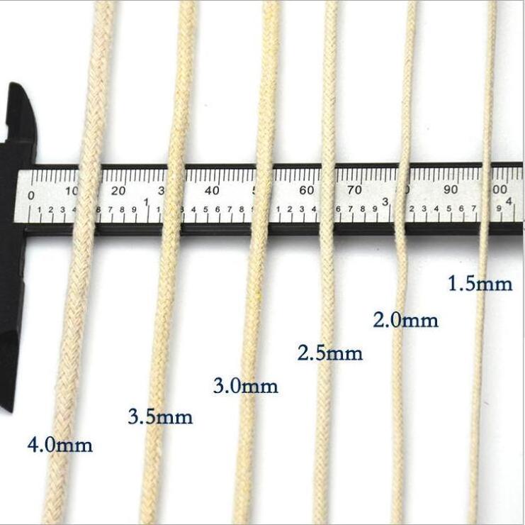 Custom 10m/5.5mm Drying Clothes Lines Craft Clothesline Hanging Macrame Cord Natural Cotton Braided Rope