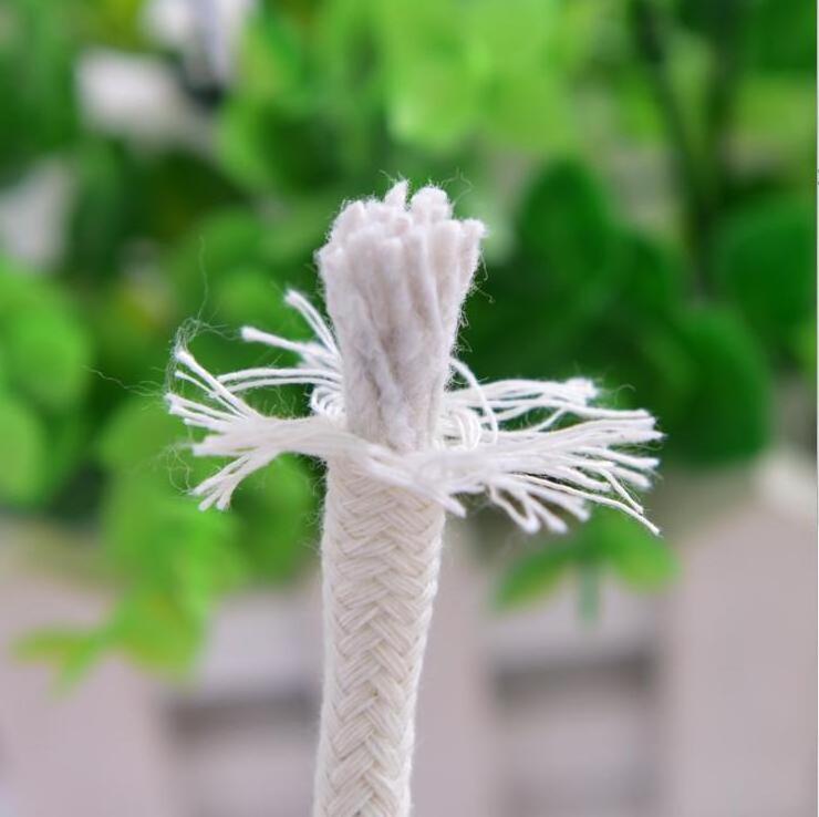 Custom 10m/5.5mm Drying Clothes Lines Craft Clothesline Hanging Macrame Cord Natural Cotton Braided Rope