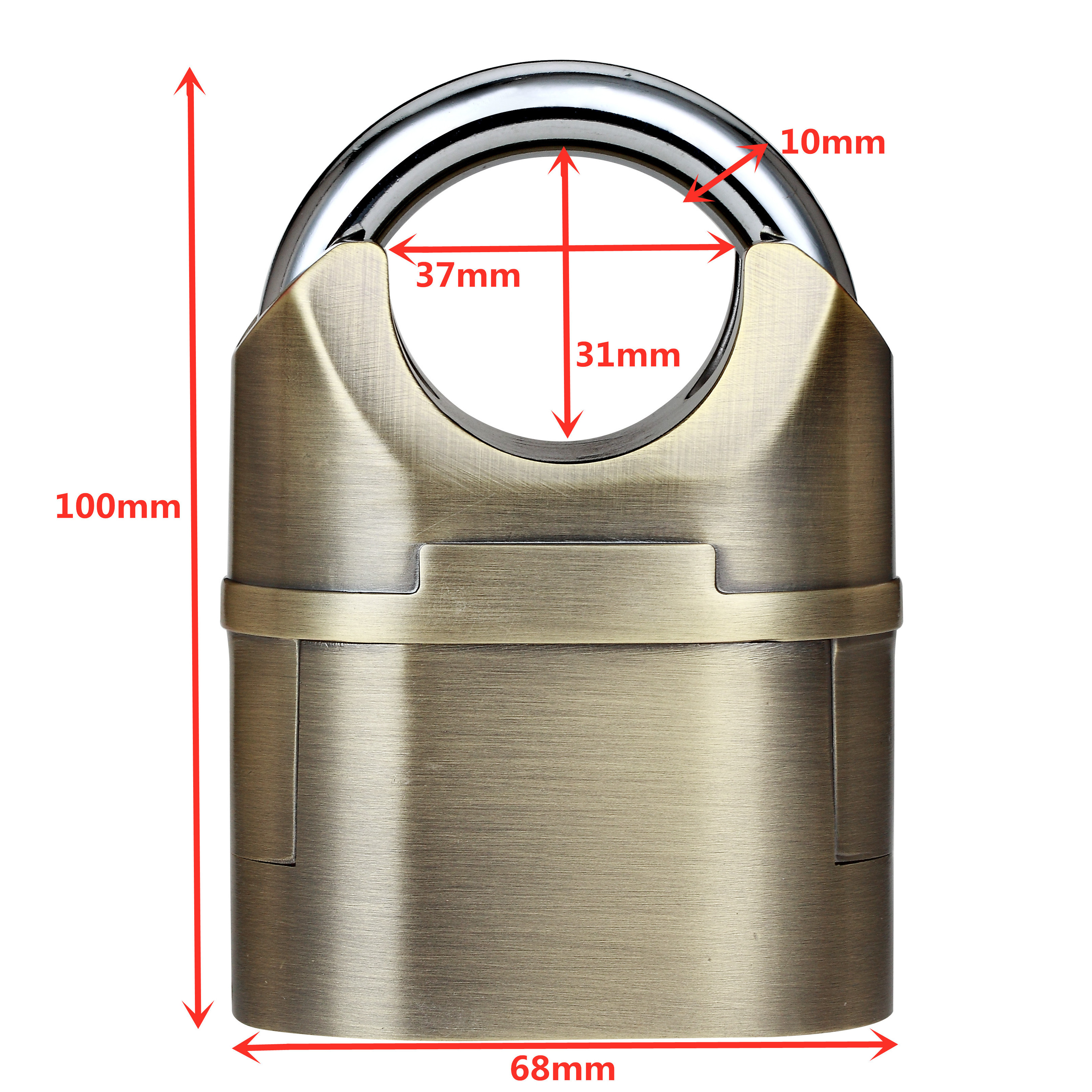 high-quality Alarm Padlock  security Anti-Theft Lock Alarm motorcycle/bicycle Chain lock door/ gate locks