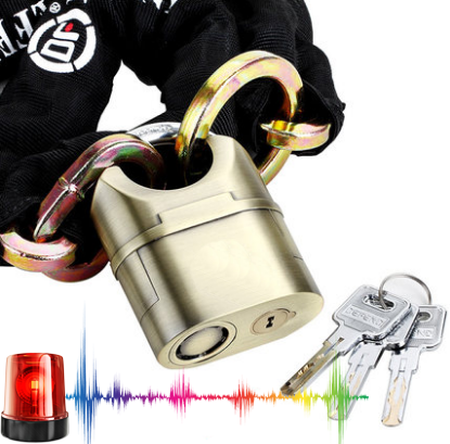 Alarm Padlock  security Anti-Theft Lock Alarm motorcycle/bicycle Chain lock door/ gate locks