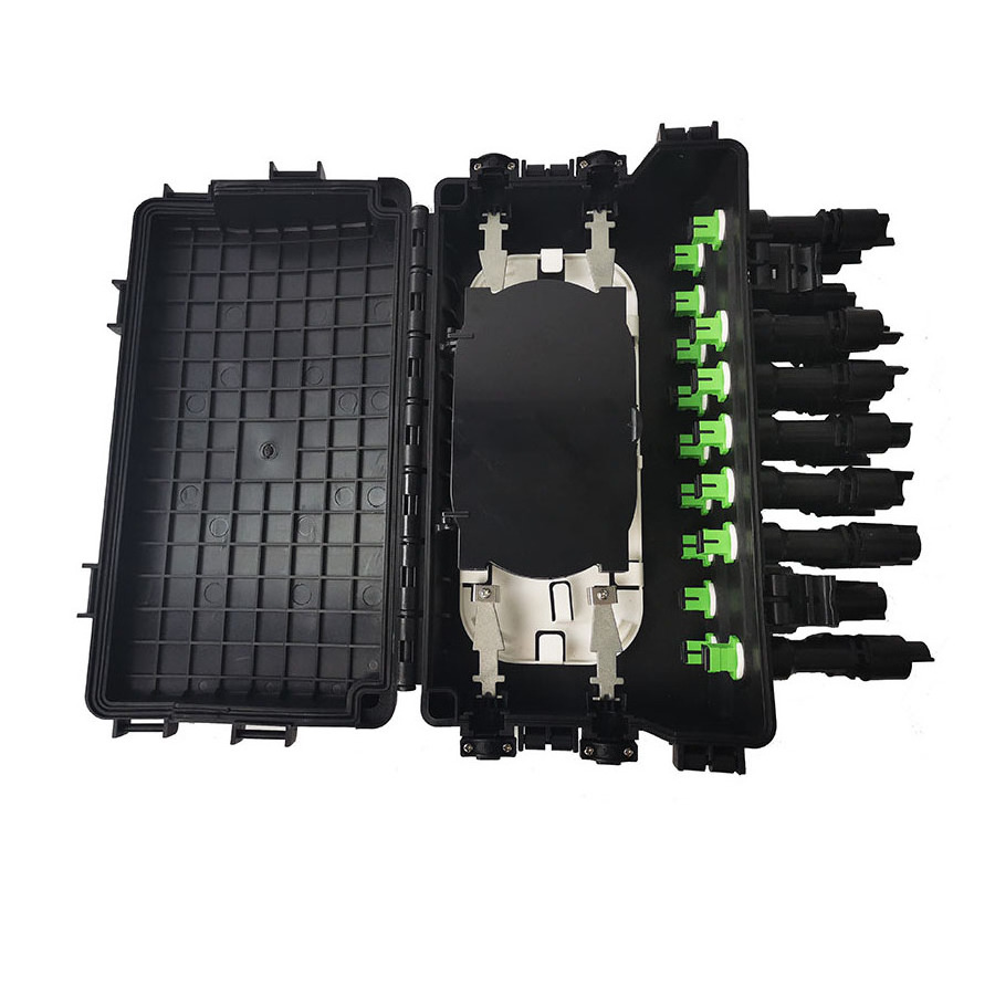 Outdoor FTTH 16F Fiber Optic Nap Box Distribution 8 Core FDB 16C Core FDP Terminal Splicing Closure Waterproof Adapter