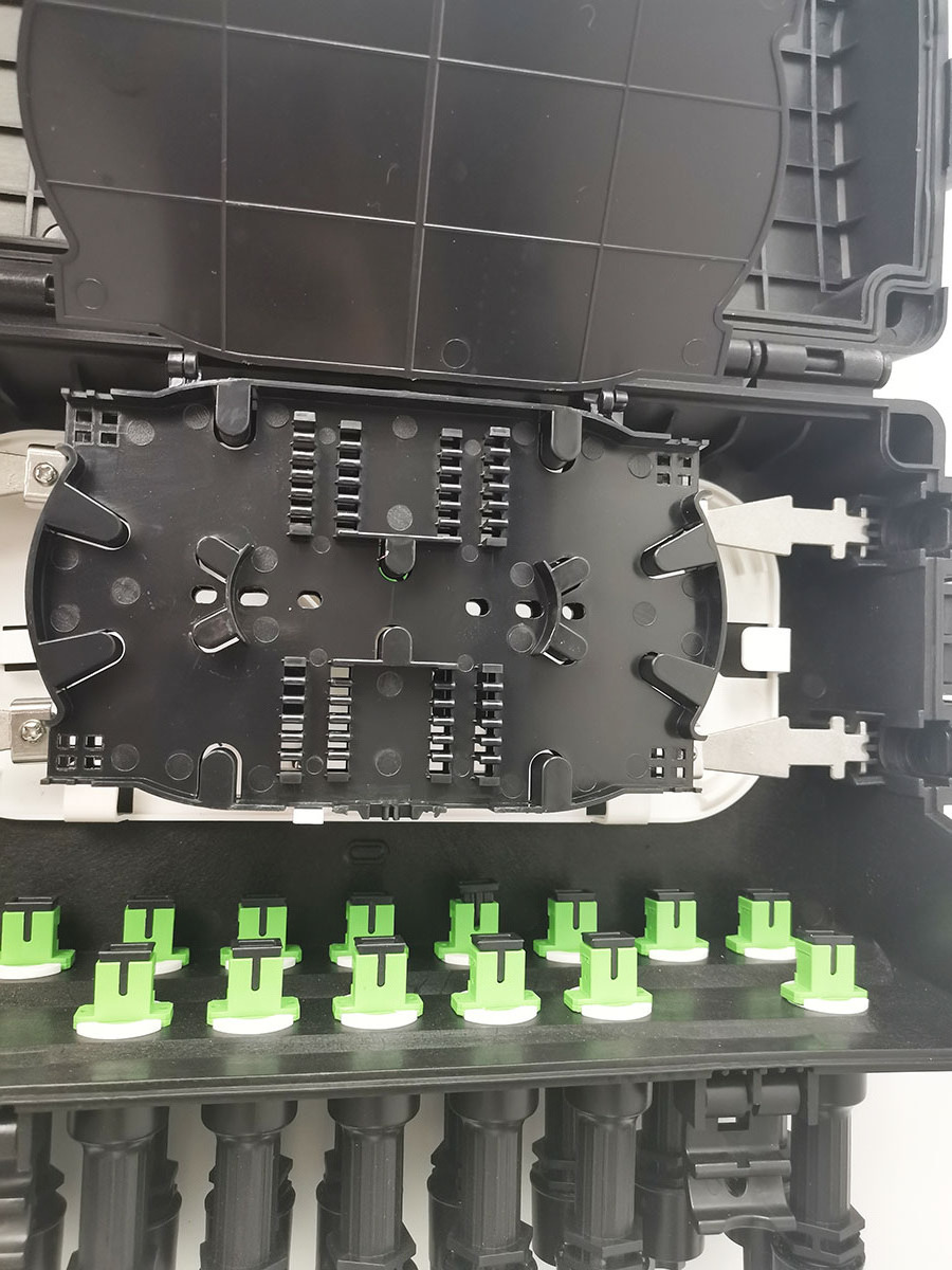 Outdoor FTTH 16F Fiber Optic Nap Box Distribution 8 Core FDB 16C Core FDP Terminal Splicing Closure Waterproof Adapter