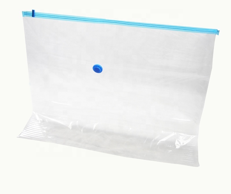 vacuum sealing zip lock plastic bag,jumbo closet vacuum bag