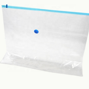 vacuum sealing zip lock plastic bag,jumbo closet vacuum bag