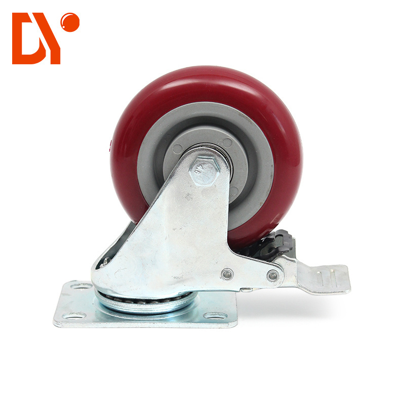 Diya 2-5 inch heavy duty esd nylon, polyurethane caster, industrial hand cart wheels